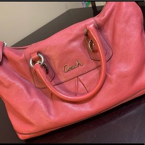 Coach Pink Leather Purse